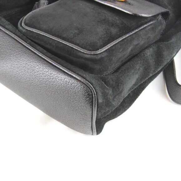 GUCCI Black Bamboo Backpack - Picture 6 of 14